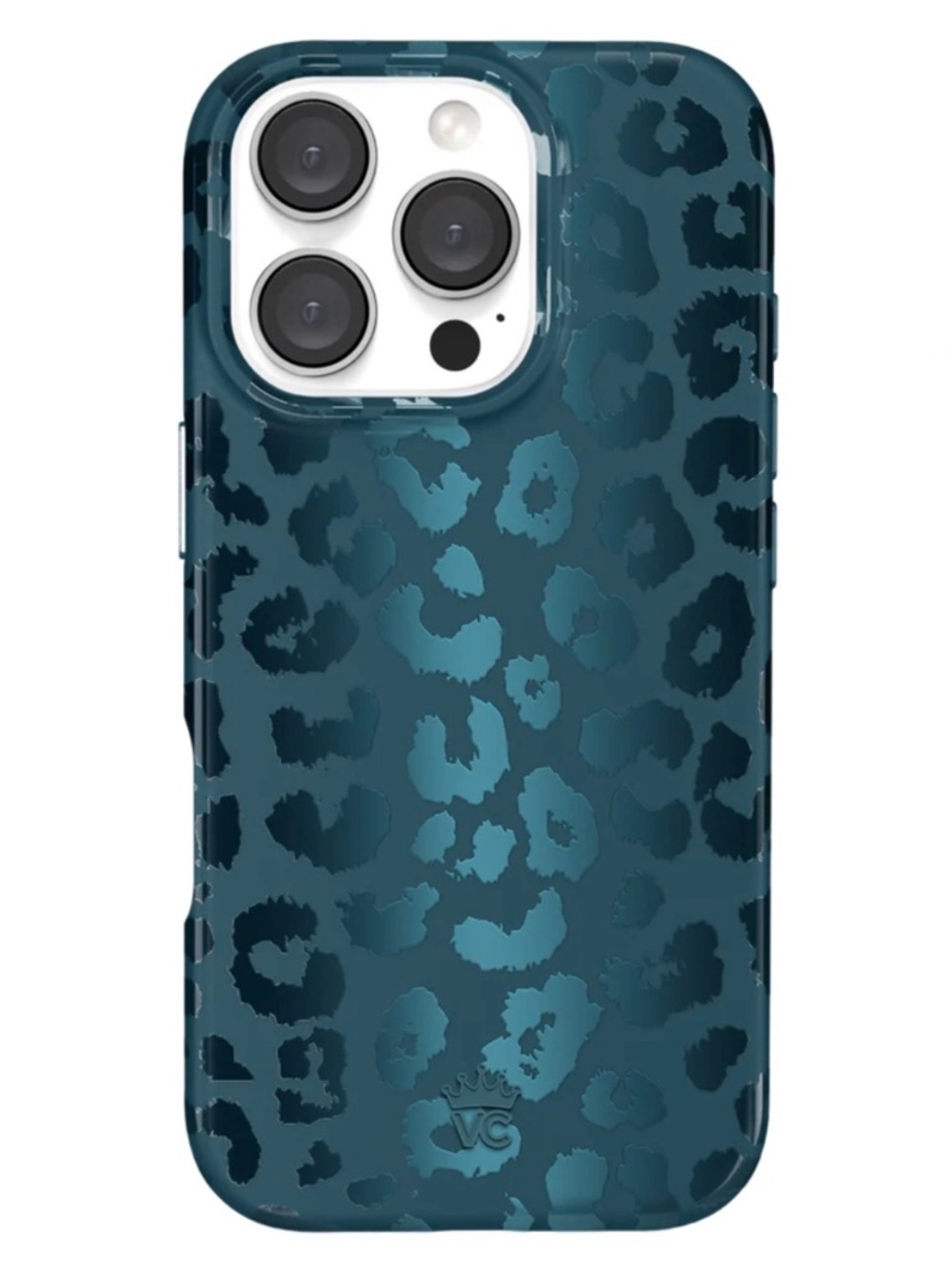 Velvet Caviar Navy/Dark Blue Leopard Print Phone Case - iPhone 16 PRO
